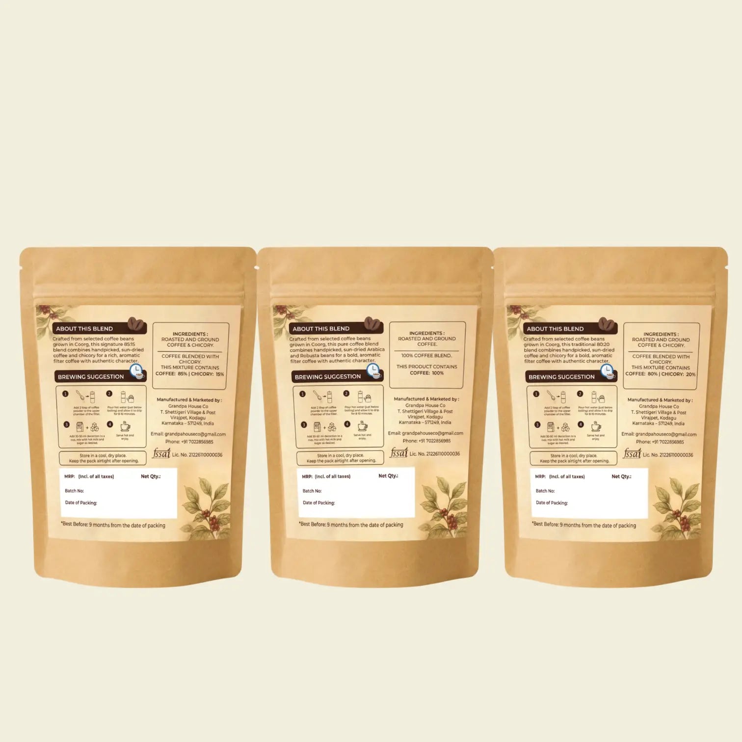 Filter Coffee | Explorer Pack (3 Blends × 200g)